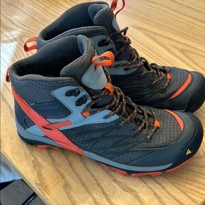 Keen Men's Gray and Orange Hiking Boots